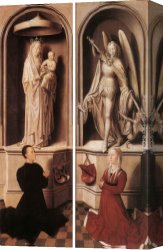 Judgment Canvas Paintings - Last Judgment Triptych [detail 13] by Hans Memling
